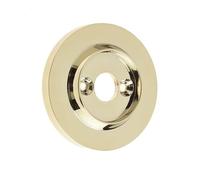 Ironmongery Solutions® Replacement Roses for Porcelain Door Knobs 60mm Diameter Traditional Interior Doors Fixings Included (Brass Finish)