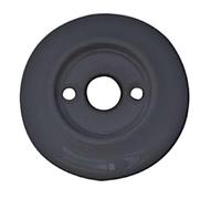 Ironmongery Solutions® Replacement Roses for Porcelain Door Knobs 60mm Diameter Traditional Interior Doors Fixings Included (Black)