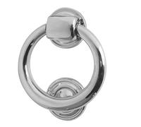 Ironmongery Solutions® Ring Door Knocker 100mm Diameter Traditional Entrance Door Furniture (Polished Chrome)
