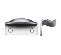 Ironmongery Solutions® Sash Lift 60 x 22mm Traditional Window Handle Slim Profile Durable Metal Lift for Timber Sash Windows Fixing Included (Satin Chrome)