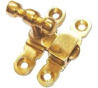Ironmongery Solutions® Showcase Cupboard Cabinet Door Catch Fastener 50mm - Polished Brass, Solid Traditional Cabinet Catch