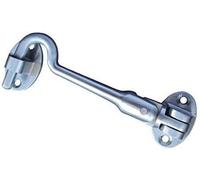 Ironmongery Solutions® Silent Pattern Cabin Hook 100mm - Polished Stainless Steel - Door, Gate & Window Holder - Smooth Quiet Operation