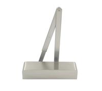 Ironmongery Solutions® Size 2-4 Adjustable Door Closer - Heavy Duty Hydraulic Door Control for Fire Rated and Commercial Doors - Smooth Soft Close Action - Fixing Included (Satin Stainless)