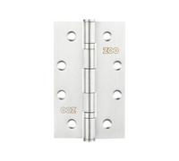 Ironmongery Solutions® Slim Knuckle Bearing Hinge Stainless Steel Grade 201 - 102 x 63 x 2.5mm, Smooth Action Door Hinge for Internal and External Doors (Satin Nickel)
