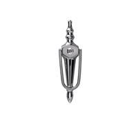 Ironmongery Solutions® Slim Nu Victorian Urn Large Door Knocker with Spyhole (Face Fix) - Hardware Fittings Included (Hardex Chrome)