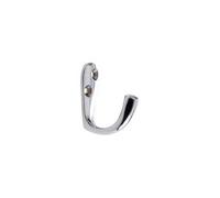 Ironmongery Solutions® Solid Brass Single Robe Hook Wall Door Hook Practical Towel Coat Hook Fixings Included (Polished Chrome)