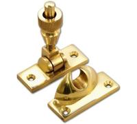 Ironmongery Solutions® Solid Brighton Sash Fastener 55mm Polished Brass - Pair for Sliding Sash Windows with Screws
