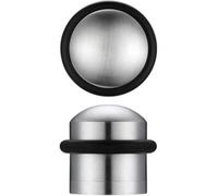 Ironmongery Solutions® Solid Domed Top Floor Mounted Concealed Fix Door Stop - 31mm Diameter, Satin Chrome, Durable Door Hardware ZAB86