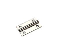 Ironmongery Solutions® Solid Drawn Brass Butt Hinge - 38 x 22 x 1.3mm - Small Decorative Door Hinge for Cabinets and Furniture - Fixing Included (Polished Nickel)