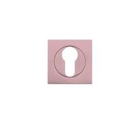 Ironmongery Solutions® Square Euro Profile Escutcheon for Door Cylinder Lock Applications Durable Replacement Hardware Professional Finish Fixing Included (Tuscan Rose Gold)