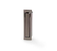 Ironmongery Solutions® Square Sliding Door Edge Pull, Concealed Finger Grip, for Pocket Doors and Wardrobe Systems, Modern Minimal Design (Dark Bronze PVD)