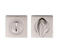 Ironmongery Solutions® Square Thumbturn & Release 51mm Privacy Turn for Bathroom & WC Doors Fixings Included (Polished Chrome)