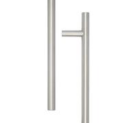 Ironmongery Solutions® Stainless Steel 25mm Guardsman Pull Handles Back to Back B/T Fixing for Commercial & Residential Doors Fixings Included (Satin Stainless Steel, 400x25x300mm)