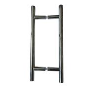 Ironmongery Solutions® Stainless Steel 25mm Guardsman Pull Handles Back to Back B2B Fixing for Commercial & Residential Doors Fixings Included (Polished Stainless Steel, 600x25x450mm)