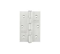 Ironmongery Solutions® Stainless Steel Slim Knuckle Door Hinge 76 x 52 x 1.5mm - Compact Profile Smooth Action Hinge for Internal Doors, Fixing Included (Satin Stainless)