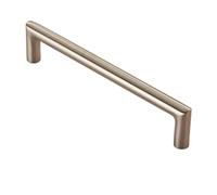 Ironmongery Solutions® Stainless Steel Solid Mitred Pull Handle Heavy Duty Door Pull Handle Angular Edge Design for Wooden and Glass Doors (128mm Centres, 138mm Overall, 32mm Projection)