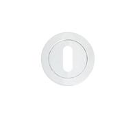 Ironmongery Solutions® Standard Profile Escutcheon for Door Lock Applications Durable Replacement Hardware Professional Finish Fixing Included (Polished Chrome)