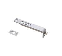 Ironmongery Solutions® Sunk Slide Flush Bolt 17 x 100mm Steel Concealed Door Bolt Compact Secure Fit Fixing Included (Satin Chrome)