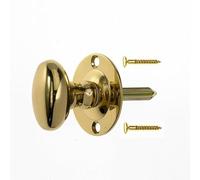 Ironmongery Solutions® Thumbturn for Door Security Bolt - Internal Manual Turn Accessory for Lockable Door Bolts (Bagged Packaging, Satin)