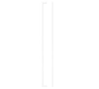Ironmongery Solutions® Top Drawer Fittings Square Block Handle - 448mm Centres - Extra-Long Modern Drawer Pull for Cabinets and Furniture - Fixing Included (Matt White)