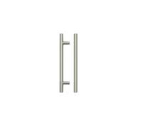 Ironmongery Solutions® Top Drawer Fittings T Bar Handle - 128mm Centres - Modern Drawer Pull for Cabinets and Furniture - Fixing Included (Brushed Nickel)