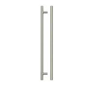 Ironmongery Solutions® Top Drawer Fittings T Bar Handle - 288mm Centres - Extra-Long Modern Drawer Pull for Cabinets and Furniture - Fixing Included (Brushed Nickel)