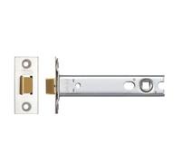 Ironmongery Solutions® Tubular Latch for Door Knobs Architectural 45° Travel 127mm with Satin Stainless Steel Forend Fixings Included