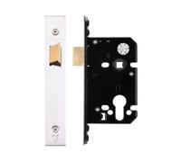 Ironmongery Solutions® Upright Latch 64mm with PVD Finished Forend and Strike Heavy Duty Mortice Latch for Internal Timber Doors Smooth Reliable Use Fixing Included (Satin Stainless)