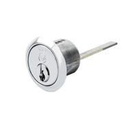 Ironmongery Solutions® V10 Universal Rim Cylinder Secure Surface Mounted Door Lock Barrel for Rim Locks Suitable Fixing Included (Master keyed (MK1), Satin Chrome)