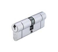 Ironmongery Solutions® V5 Double Euro Profile Cylinder Secure Door Lock Barrel Keyed Both Sides for Timber Composite Fixing Included (Keyed to Differ (E), Satin Chrome, 45/55mm)