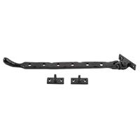 Ironmongery Solutions® Valley Forge Bulb End Casement Stays Solid Brass Traditional Adjustable Window Stays for Timber Frames Fixings Included (315mm)