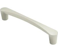 Ironmongery Solutions® Venturi D Handle Modern Cabinet Pull Handle Solid Metal Furniture Hardware Contemporary D Shape Design Fixings Included (Satin Nickel, 182mm)
