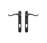 Ironmongery Solutions® Windsor Sprung Swan Lever Right Hand Door Handle - Elegant Swan-Neck Lever Design, Smooth Sprung Action (Antique Black)
