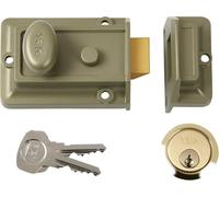 Ironmongery Solutions® Yale P-77-ENB-PB-60 Traditional 60mm Nightlatch Electro Nickel Brass Finish Standard Security Door Lock Fixings Included