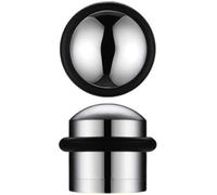 Ironmongery Solutions® ZAB86 Solid Domed Top Floor Mounted Concealed Fix Door Stop - 31mm Diameter, Polished Chrome Finish
