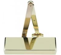 Ironmongery Solutions® ZDC0024PB Brass Finish Door Closer Size 2-4 with Radiused Cover