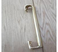 IRONMONGERY WORLD® 1 X CRANKED Oval Grip Door Pull Handle Off Set Handle (Gold, 9")