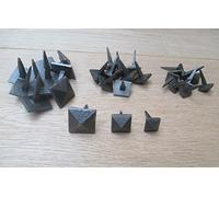 IRONMONGERY WORLD® 10 X Antique Aged Iron Industrial Vintage Style Furniture Knock in Door Studs Wood Crafts Nails (15MM Small)