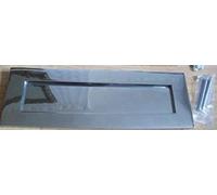 Ironmongery World 12" x 4" Heavy Sprung Solid Brass Large Letter Box Postal Plate Cover Victorian - Polished Brass