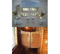 Ironmongery World 2 x Brass Swing Saloon Door Hinge Cafe Bar Pub Gravity Pivot Ranch Hinges