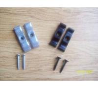 Ironmongery World 2 x Galvanised/Black Turn Button/Granny Catch 2" / 50mm