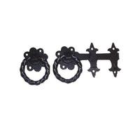 IRONMONGERY WORLD® 253MM Black Antique Heavy Ring GATE Door BARN Latch