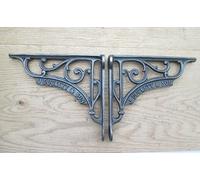 IRONMONGERY WORLD® 6" INCH Pair of J Duckett Design Antique Vintage CAST Iron...