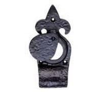 Ironmongery World Black Antique Wrought Iron Door Cylinder Pull Cover