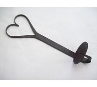 Ironmongery World Black Hand Forged Iron Blacksmith Made Wall Mounted Candle ...