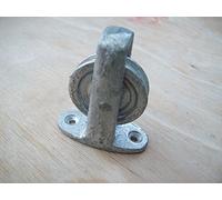 Ironmongery World Cast Iron Single Double Wheel Screw Plate Pulley Clothes Ai...