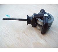 Ironmongery World Cast Iron Single Double Wheel Screw Plate Pulley Clothes Airer Dryer in 4 Types & 4 Finishes - Black Double Screw Pulley