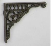 Ironmongery World® Cast Iron Vintage Old Style Shelf Support Sink Cistern Hanging Basket Bracket (6" 130 X 150MM)