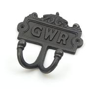Ironmongery World Cast Iron Vintage Old Victorian Style Double Coat Hook Hanging Hook Peg Hanger (GWR)