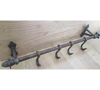 IRONMONGERY WORLD® CAST Iron Vintage Style Country Kitchen Pot PAN Rack Rail Wall Mounted